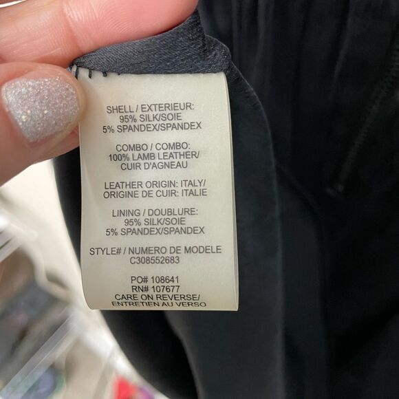 Alice + Olivia Boat Neck Mini Open Back Dress in Black - Picture 4 of 6